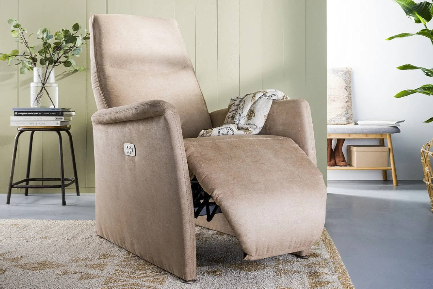 Woonsquare Alta relaxfauteuil creme Online
