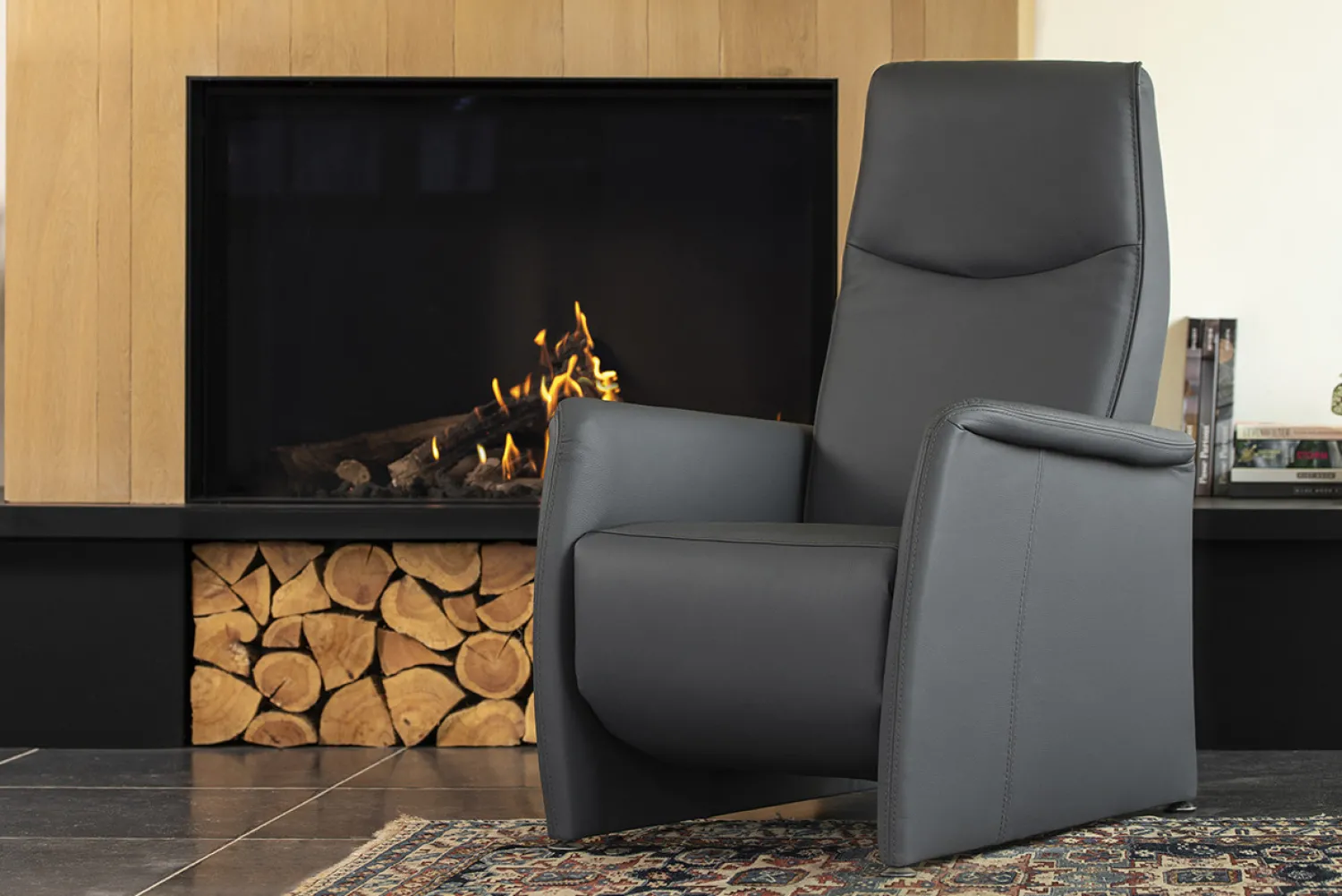Woonsquare Alta relaxfauteuil zwart Best
