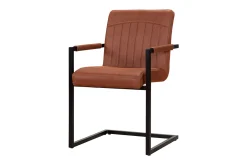Woonsquare Arcade eetkamerstoel cognac New