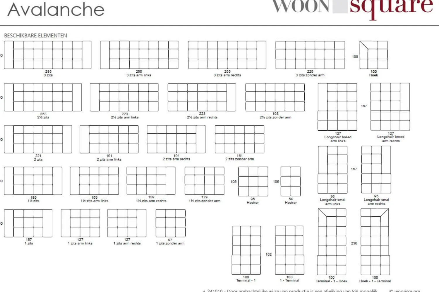 Woonsquare Avalanche loungebank Best