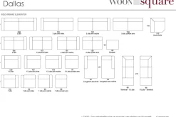 Woonsquare Dallas hoekbank Discount
