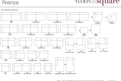 Woonsquare Firenze hoekbank antraciet Hot