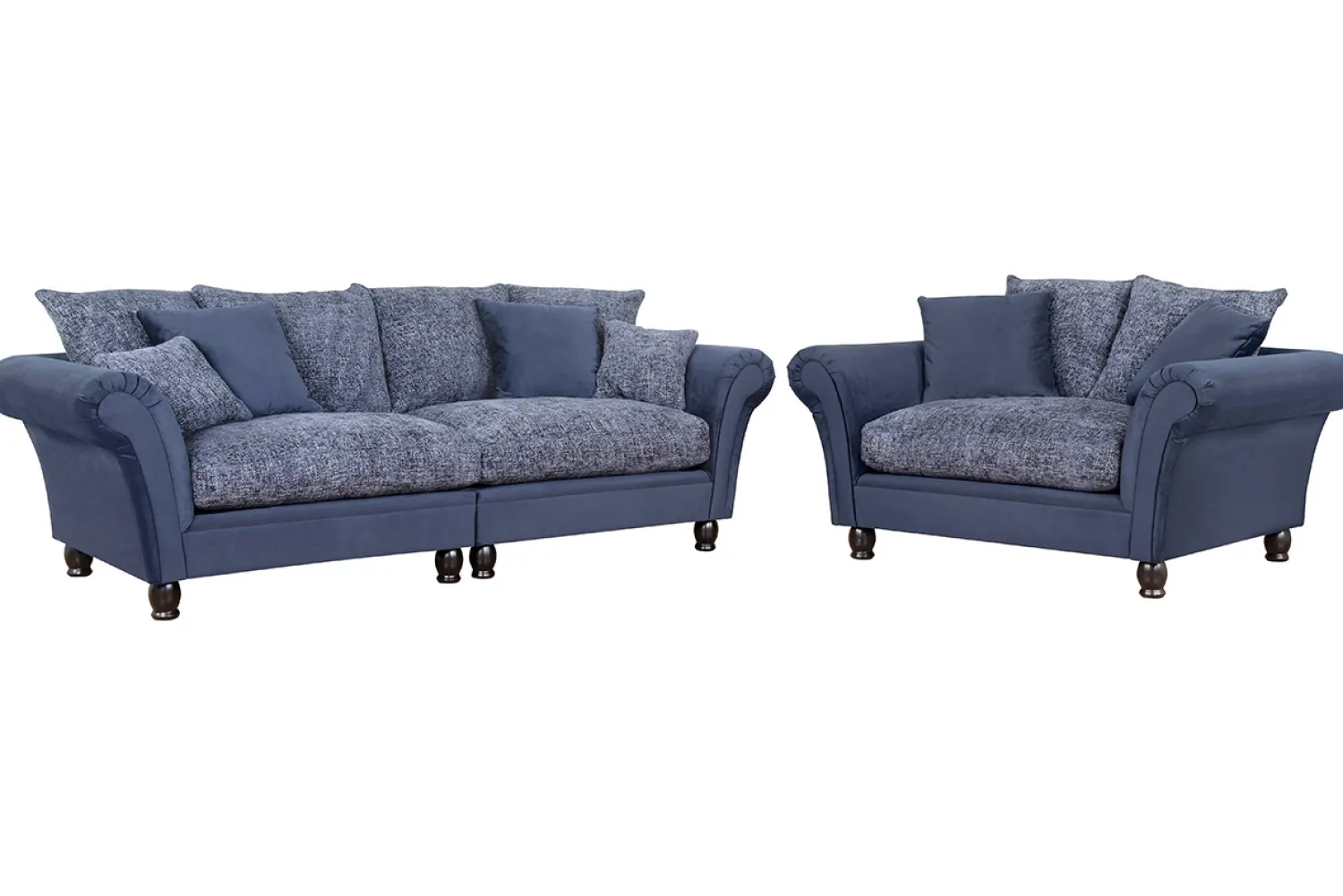 Woonsquare Kasteelbank 3-zits blauw