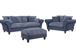 Woonsquare Kasteelbank 3-zits blauw