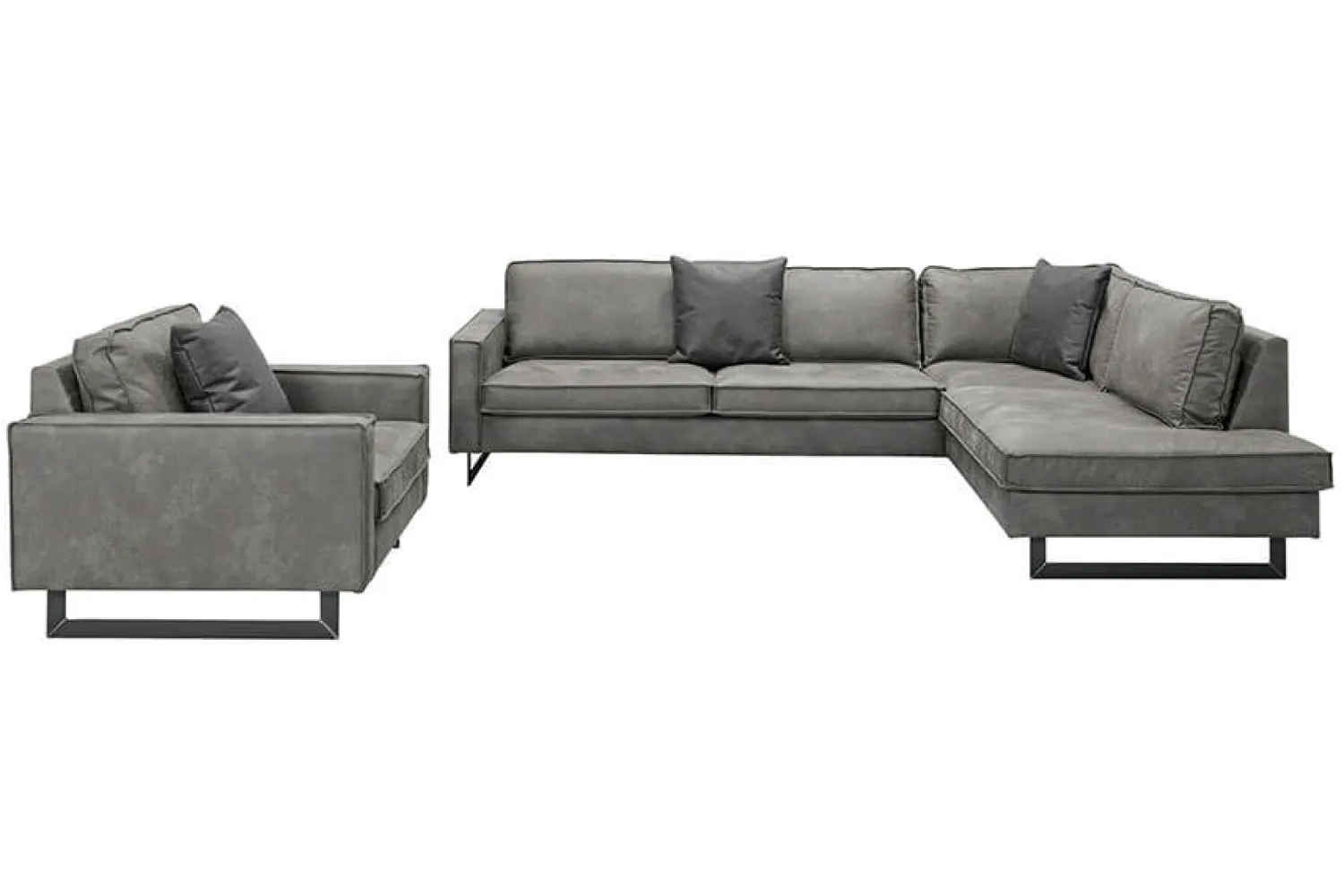 Woonsquare Mexico fauteuil antraciet New