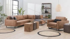 Woonsquare Mexico hoekbank cognac Discount