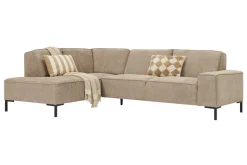 Woonsquare Mondial hoekbank taupe Discount