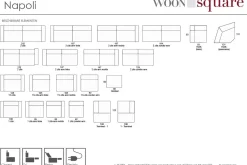 Woonsquare Napoli hoekbank Best