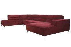 Woonsquare Porto hoekbank rood New