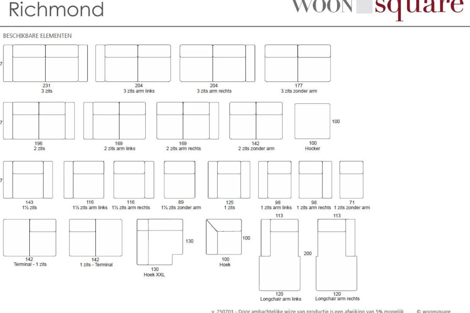 Woonsquare Richmond 2-zits New