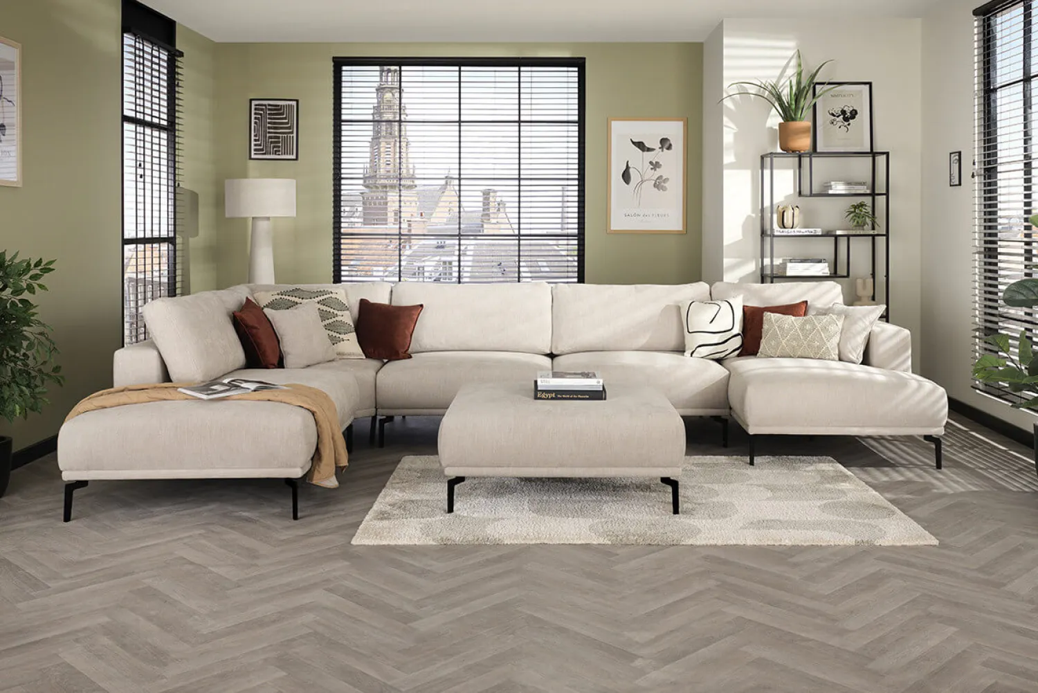 Woonsquare Riviera hoekbank naturel Outlet