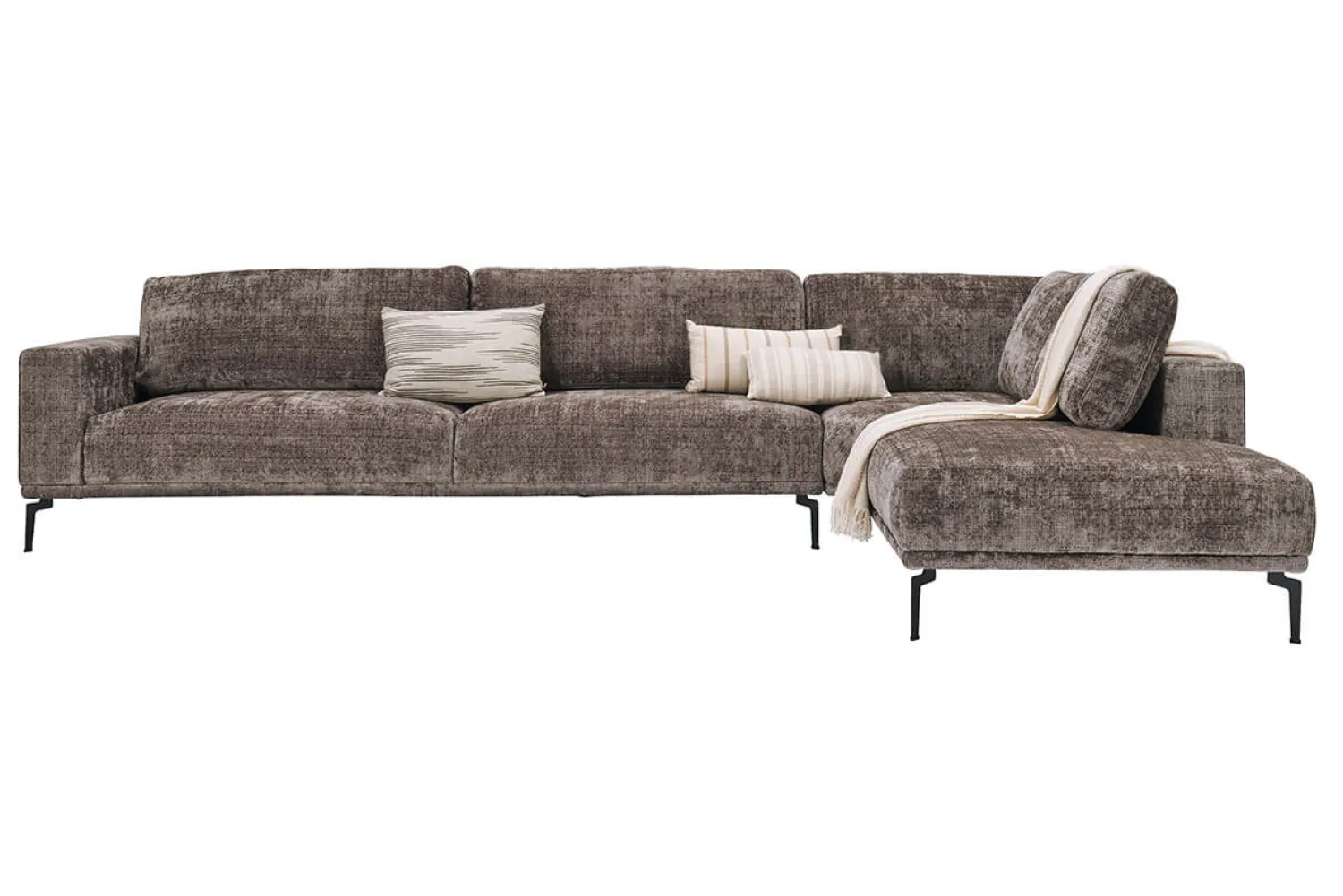 Woonsquare Riviera hoekbank taupe
