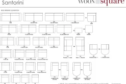 Woonsquare Santorini hoekbank zwart Best